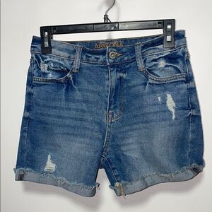 Arizona Jean Company Blue Distressed Jean Shorts